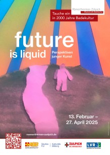 Plakat der Ausstellung future is liquid