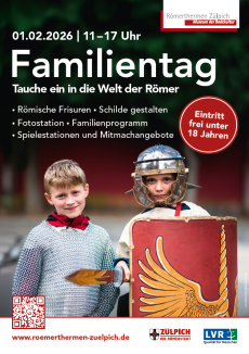 Zwei Kinder in römischer Kleidung