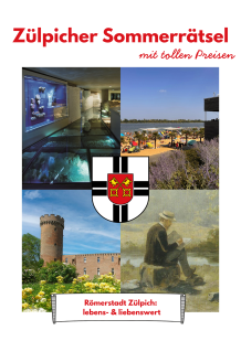 Eine Collage aus vier Fotos. Darüber steht in großer roter Schrift 